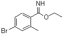 CAS 登录号：887592-04-3， 4-溴-2-甲基苯甲亚氨酸乙酯