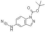 CAS#: 887594-17-4, 2-Methyl-2-propanyl 5-(cyanoamino)-1H-indazole-1-carboxylate