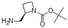 CAS 登录号：887626-82-6， (2R)-2-(氨基甲基)-1-吖丁啶羧酸叔丁酯
