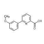 CAS 登录号：887982-11-8， 6-(3-甲氧基苯基)-2-吡啶羧酸