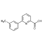 CAS#: 887982-30-1, 6-(3-Methylphenyl)-2-pyridinecarboxylic acid