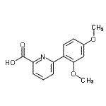 CAS 登录号：887982-90-3， 6-(2,4-二甲氧基苯基)-2-吡啶羧酸