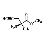 CAS#: 88820-88-6, Methyl (2S)-2-amino-2-methyl-4-pentynoate