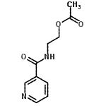 CAS 登录号：88847-88-5， 2-[(3-吡啶基羰基)氨基]乙基乙酸酯