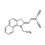 CAS#: 88894-02-4, [(2Z)-2-(1-Ethylnaphtho[1,2-d][1,3]thiazol-2(1H)-ylidene)ethylidene]malononitrile