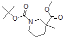 CAS 登录号:888952-55-4, 3-甲基-1,3-哌啶二羧酸 1-叔丁基 3-甲基酯