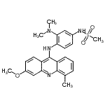 CAS#: 88914-42-5, N-{3-(Dimethylamino)-4-[(3-methoxy-5-methyl-9-acridinyl)amino]phenyl}methanesulfonamide