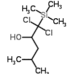 CAS#: 88920-85-8, 1,1-Dichloro-4-methyl-1-(trimethylsilyl)-2-pentanol