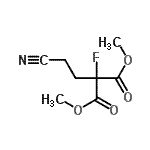 CAS#: 88942-65-8, Dimethyl (2-cyanoethyl)(fluoro)malonate