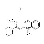 CAS#: 88973-10-8, 1-Methyl-2-[(Z)-2-(methylsulfanyl)-2-(1-piperidinyl)vinyl]quinolinium iodide