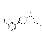 CAS#: 889956-03-0, Ethyl 1-[3-(hydroxymethyl)phenyl]-4-piperidinecarboxylate