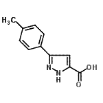 CAS#: 890007-12-2, 3-(4-Methylphenyl)-1H-pyrazole-5-carboxylic acid