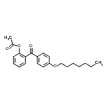 CAS#: 890098-62-1, 2-[4-(Heptyloxy)benzoyl]phenyl acetate
