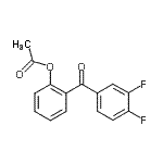 CAS#: 890098-72-3, 2-(3,4-Difluorobenzoyl)phenyl acetate