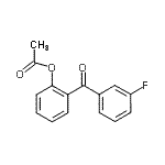 CAS 登录号：890099-01-1， 2-(3-氟苯甲酰)苯基乙酸酯