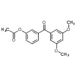 CAS#: 890099-02-2, 3-(3,5-Dimethoxybenzoyl)phenyl acetate