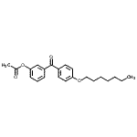 CAS#: 890100-10-4, 3-[4-(Heptyloxy)benzoyl]phenyl acetate