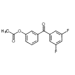 CAS 登录号：890100-22-8， 3-(3,5-二氟苯甲酰)苯基乙酸酯