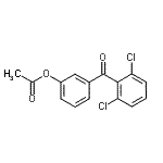 CAS 登录号：890100-30-8， 3-(2,6-二氯苯甲酰基)苯基乙酸酯