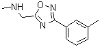 CAS 登录号：890324-18-2， N-甲基-1-[3-(3-甲基苯基)-1,2,4-恶二唑-5-基]甲胺