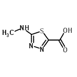 CAS#: 89033-43-2, 5-(Methylamino)-1,3,4-thiadiazole-2-carboxylic acid
