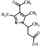 CAS#: 890597-25-8, 3-(4-Acetyl-3,5-dimethyl-1H-pyrazol-1-yl)butanoic acid