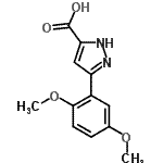CAS 登录号：890621-06-4， 3-(2,5-二甲氧基苯基)-1H-吡唑-5-羧酸