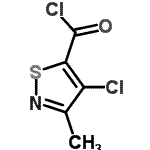 CAS#: 89167-43-1, 4-Chloro-3-methyl-1,2-thiazole-5-carbonyl chloride