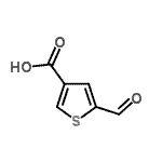 CAS 登录号：89324-44-7， 5-甲酰基-3-噻吩羧酸