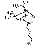 CAS#: 89339-12-8, 2-[(2-Hydroxyethyl)sulfanyl]-N-(2,2,6,6-tetramethyl-5-oxa-1-azabicyclo[2.1.1]hex-4-yl)acetamide