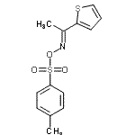 CAS 登录号：893611-82-0， (1E)-N-{[(4-甲基苯基)磺酰基]氧基}-1-(2-噻吩基)乙烷亚胺