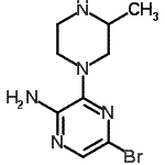 CAS#: 893612-12-9, 5-Bromo-3-(3-methyl-1-piperazinyl)-2-pyrazinamine