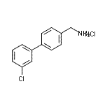 CAS#: 893649-04-2, 1-(3'-Chloro-4-biphenylyl)methanamine hydrochloride (1:1)
