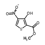 CAS 登录号：89380-76-7， 甲基3-羟基-4-硝基-2-噻吩羧酸酯