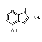 CAS 登录号：89418-12-2， 6-氨基-1,7-二氢-4H-吡咯并[2,3-d]嘧啶-4-酮