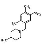 CAS#: 894207-03-5, 2,4-Dimethyl-5-[(4-methyl-1-piperidinyl)methyl]benzaldehyde