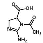 CAS#: 89465-27-0, 1-Acetyl-2-amino-4,5-dihydro-1H-imidazole-5-carboxylic acid