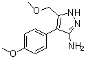 CAS 登录号：895010-30-7， 5-(甲氧基甲基)-4-(4-甲氧基苯基)-1H-吡唑-3-胺