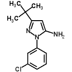 CAS#: 895042-70-3, 1-(3-Chlorophenyl)-3-(2-methyl-2-propanyl)-1H-pyrazol-5-amine