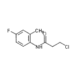 CAS#: 895664-33-2, 3-Chloro-N-(4-fluoro-2-methylphenyl)propanamide