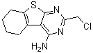 CAS 登录号：89567-04-4， 2-(氯甲基)-5,6,7,8-四氢[1]苯并噻吩并[2,3-d]嘧啶-4-胺