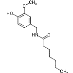 CAS#: 89575-10-0, N-(4-Hydroxy-3-methoxybenzyl)heptanamide