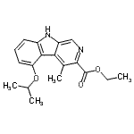 CAS#: 89592-45-0, Ethyl 5-isopropoxy-4-methyl-9H-beta-carboline-3-carboxylate