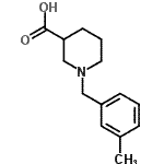 CAS#: 896047-15-7, 1-(3-Methylbenzyl)-3-piperidinecarboxylic acid