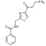 CAS#: 89647-66-5, Ethyl 2-[(benzoylamino)methyl]-1,3-thiazole-4-carboxylate
