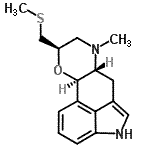 CAS#: 89651-00-3, (6aR,9R,10aR)-7-Methyl-9-[(methylsulfanyl)methyl]-4,6a,7,8,9,10a-hexahydro-6H-indolo[3,4-gh][1,4]benzoxazine