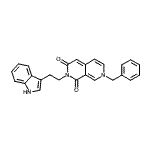 CAS#: 89651-72-9, 7-Benzyl-2-[2-(1H-indol-3-yl)ethyl]-2,7-naphthyridine-1,3(2H,7H)-dione