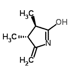 CAS 登录号：89686-45-3， (3R,4R)-3,4-二甲基-5-亚甲基-2-吡咯烷酮