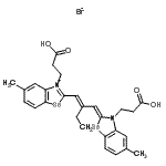 CAS#: 89703-05-9, 3-(2-Carboxyethyl)-2-[(1E)-2-{(Z)-[3-(2-carboxyethyl)-5-methyl-1,3-benzoselenazol-2(3H)-ylidene]methyl}-1-buten-1-yl]-5-methyl-1,3-benzoselenazol-3-ium bromide