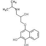 CAS#: 89710-82-7, 4-[2-Hydroxy-3-(isopropylamino)propoxy]-1,2-naphthalenediol